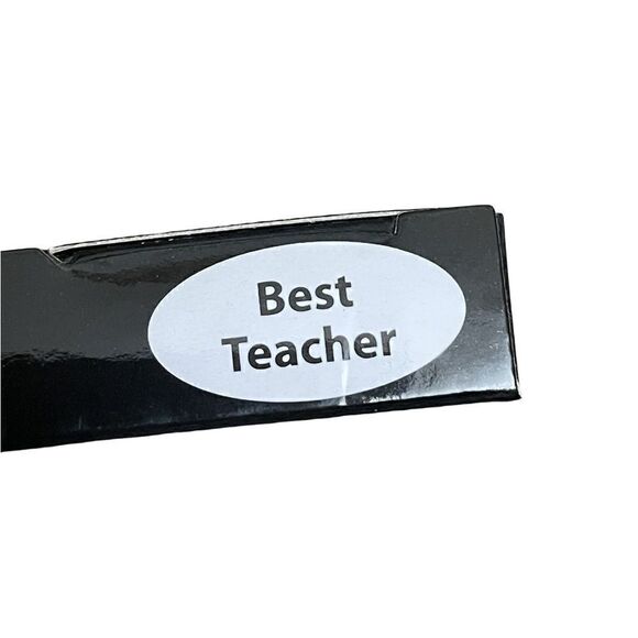“Best Teacher” Christmas Ornament w/Glitter Apple & Beautiful Compliments - Picture 3 of 8
